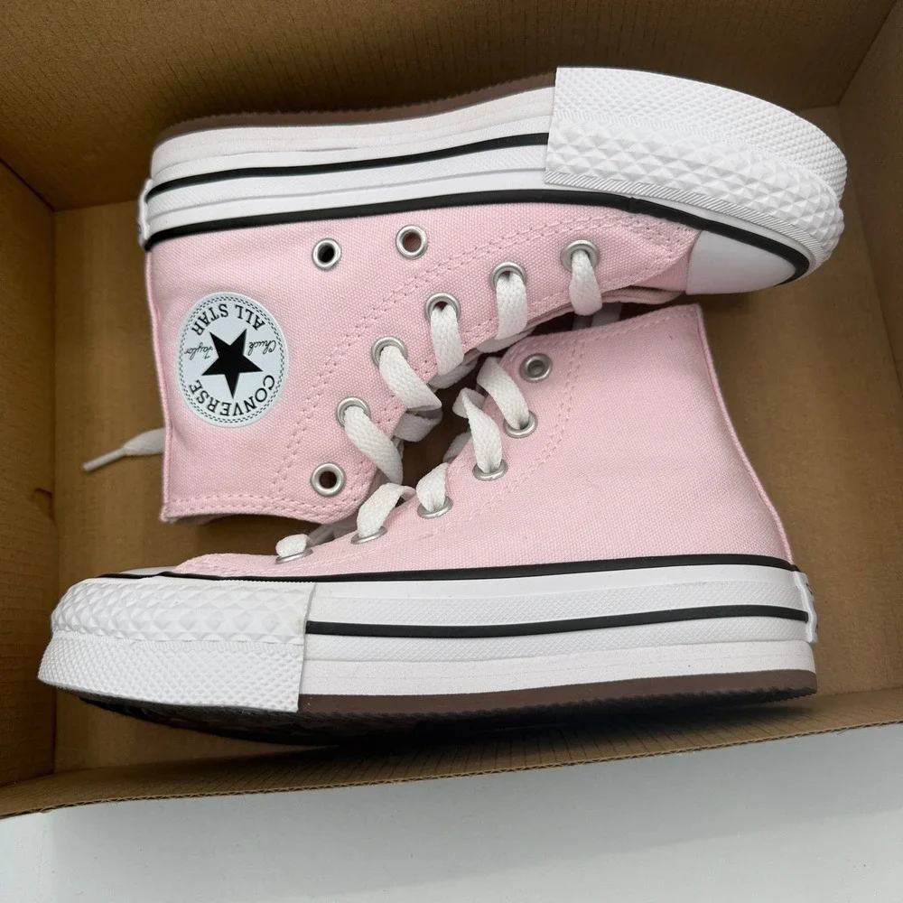 Converse CTAS EVA Lift Hi Youth Girls 11 Pink Platform A11832F
